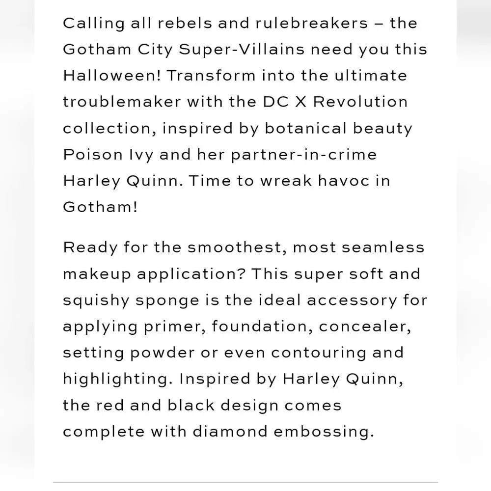 Makeup Revolution new specs